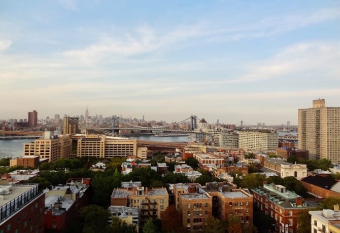 A beautiful view of Brooklyn, where you can find a lot of the top neighborhoods to invest in NYC